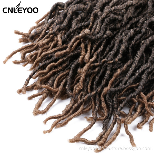Wholesale 24 Inch New Faux Locs Crochet Hair 21 Roots Nu Locs Braiding Hair Extensions Crochet Braids